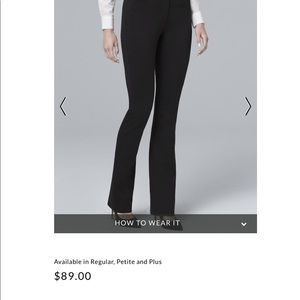 WHBM Slim Boot Dress Pants